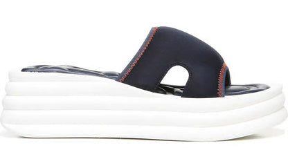 Sarto Vina 2 Platform Slide Sandal - Inky Navy Fabric