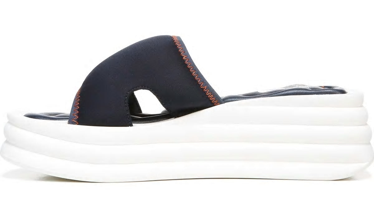 Sarto Vina 2 Platform Slide Sandal - Inky Navy Fabric