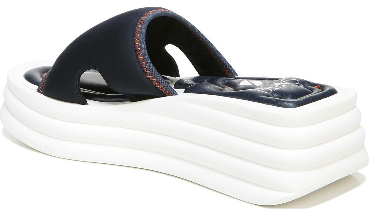 Sarto Vina 2 Platform Slide Sandal - Inky Navy Fabric