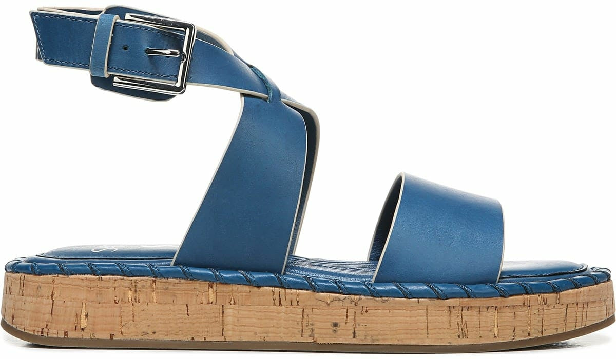 Sarto Zarlo Platform Sandal - Teal Leather