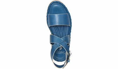 Sarto Zarlo Platform Sandal - Teal Leather