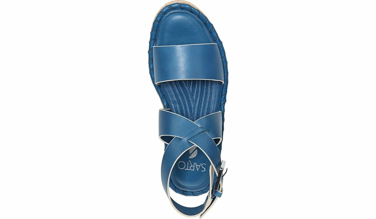 Sarto Zarlo Platform Sandal - Teal Leather
