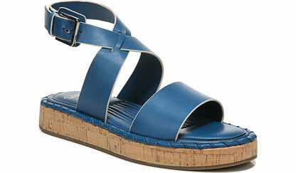 Sarto Zarlo Platform Sandal - Teal Leather
