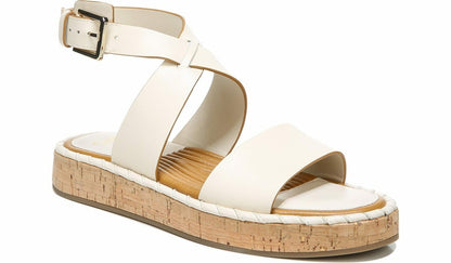 Sarto Zarlo Platform Sandal - Cream Leather