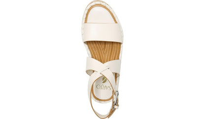 Sarto Zarlo Platform Sandal - Cream Leather