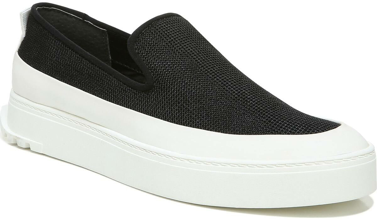 Sarto Debra 2 Platform Slip On Sneaker - Black Fabric