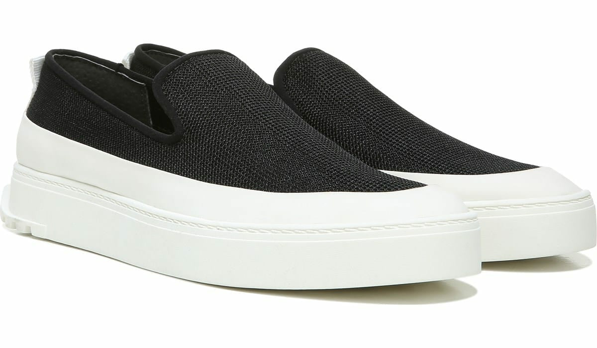 Sarto Debra 2 Platform Slip On Sneaker - Black Fabric