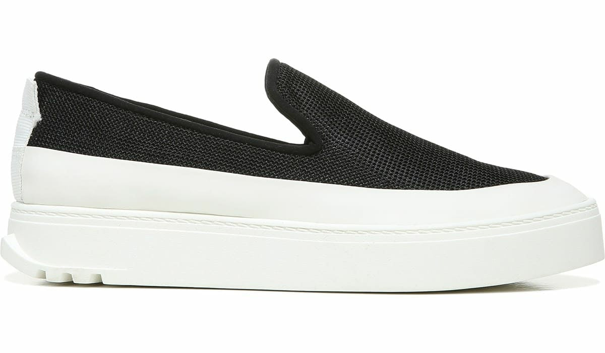 Sarto Debra 2 Platform Slip On Sneaker - Black Fabric