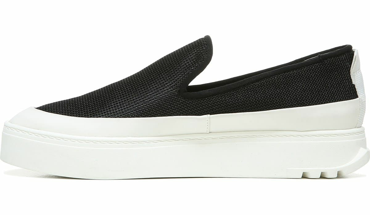 Sarto Debra 2 Platform Slip On Sneaker - Black Fabric