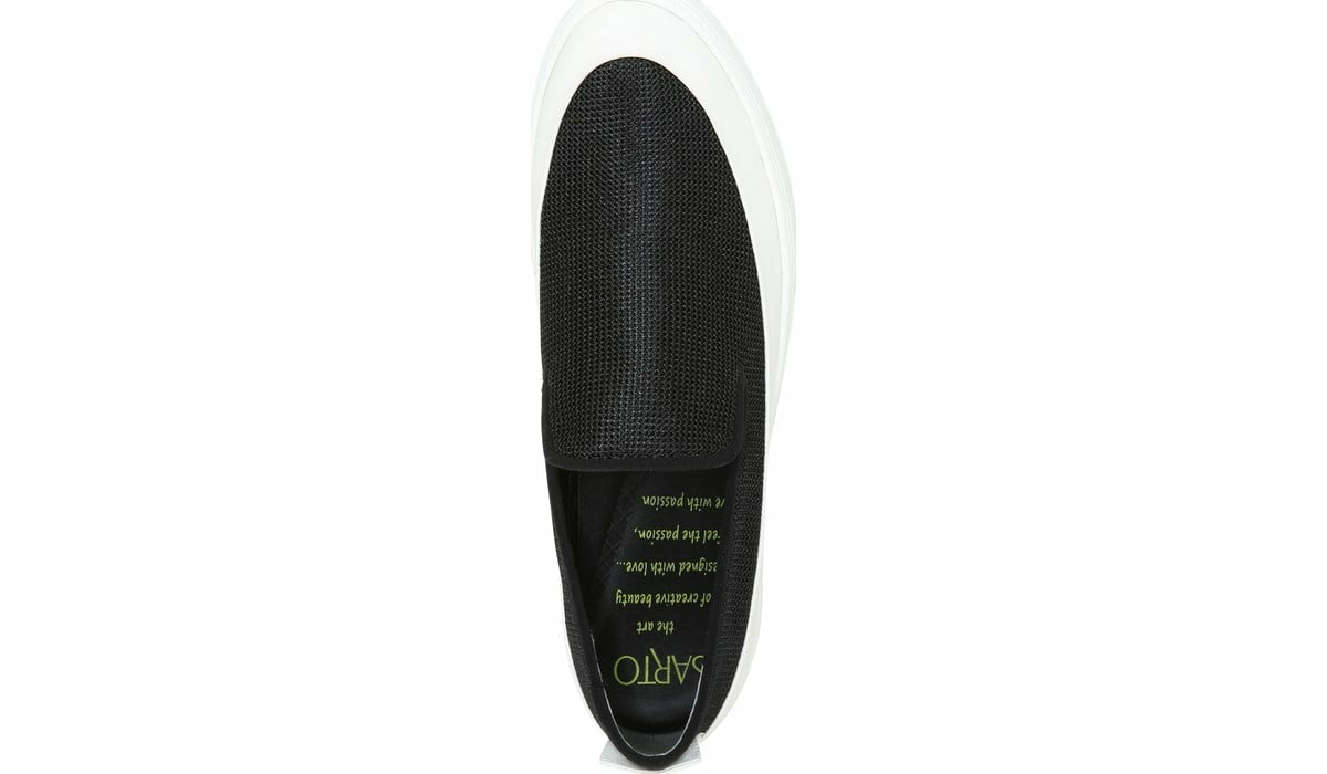 Sarto Debra 2 Platform Slip On Sneaker - Black Fabric