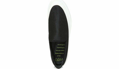 Sarto Debra 2 Platform Slip On Sneaker - Black Fabric