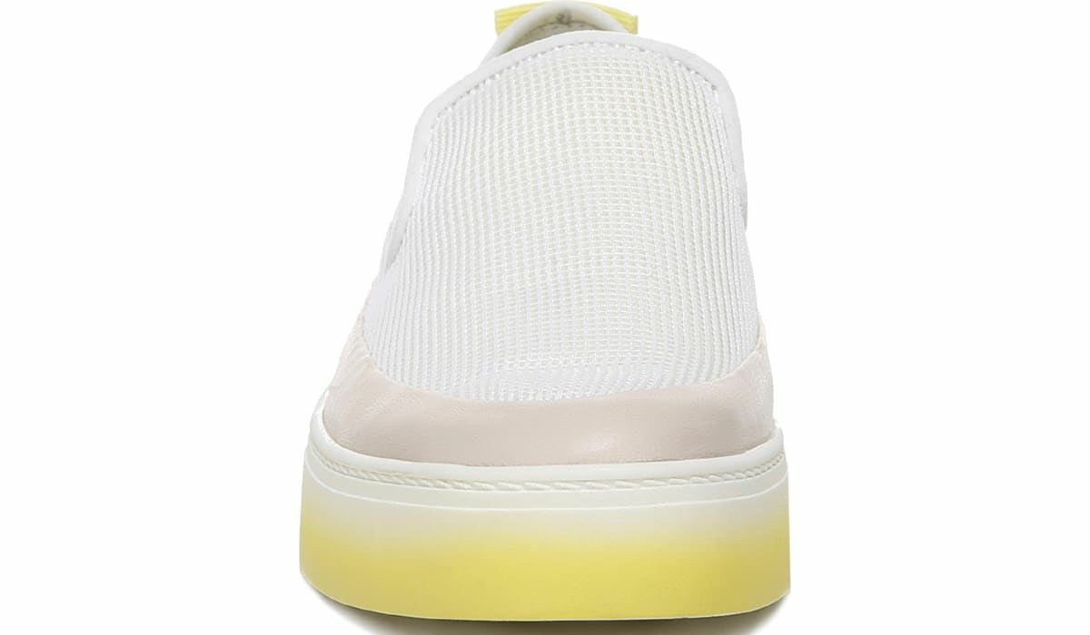 Sarto Debra 2 Platform Slip On Sneaker - White Fabric