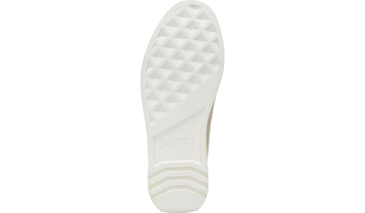 Sarto Debra 2 Platform Slip On Sneaker - White Fabric