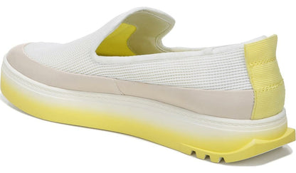 Sarto Debra 2 Platform Slip On Sneaker - White Fabric