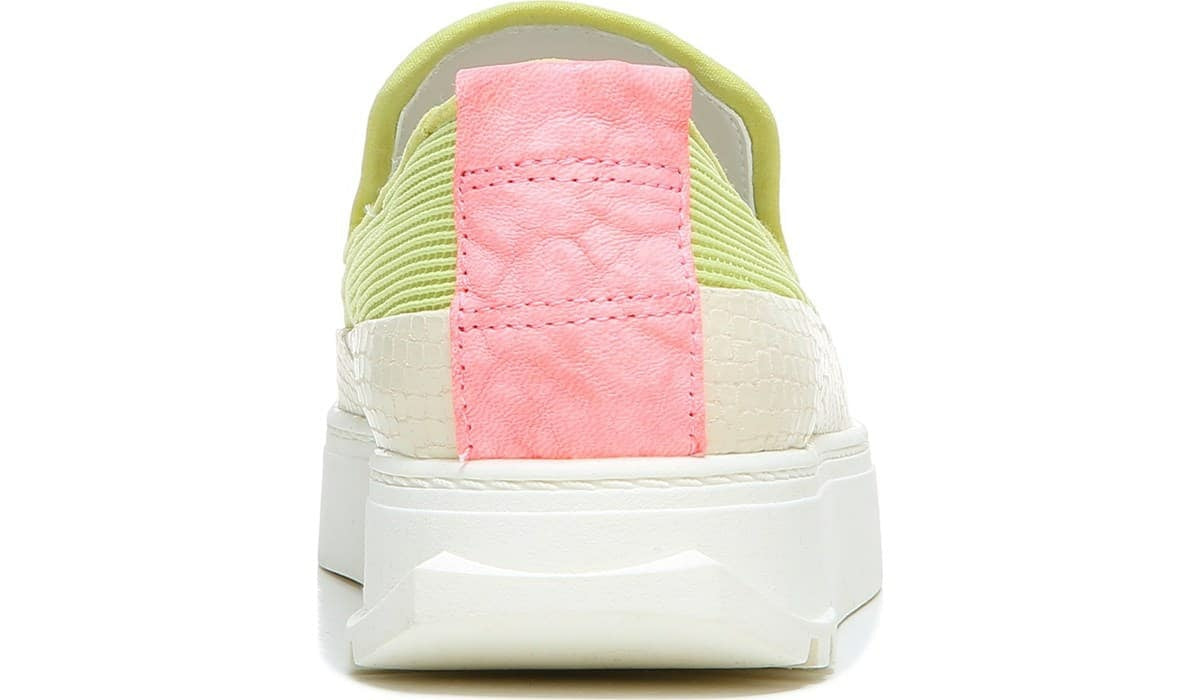 Sarto Debra 2 Platform Slip On Sneaker - Citron Leather