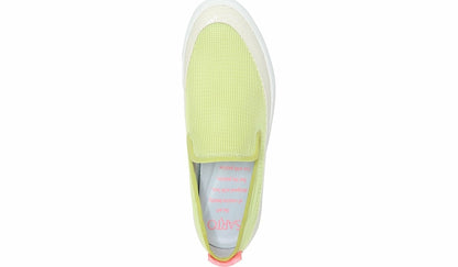 Sarto Debra 2 Platform Slip On Sneaker - Citron Leather