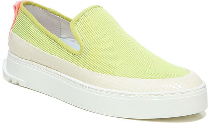 Sarto Debra 2 Platform Slip On Sneaker - Citron Leather