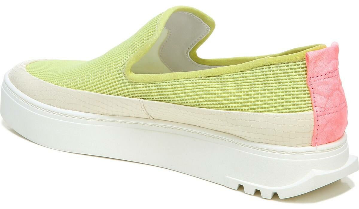Sarto Debra 2 Platform Slip On Sneaker - Citron Leather