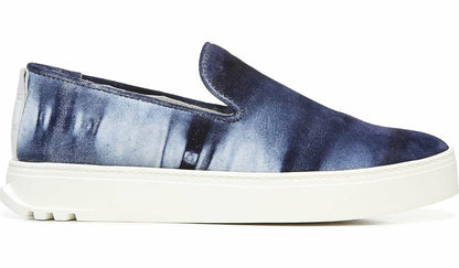 Sarto Debra 3 Platform Slip On Sneaker - Indigo Suede