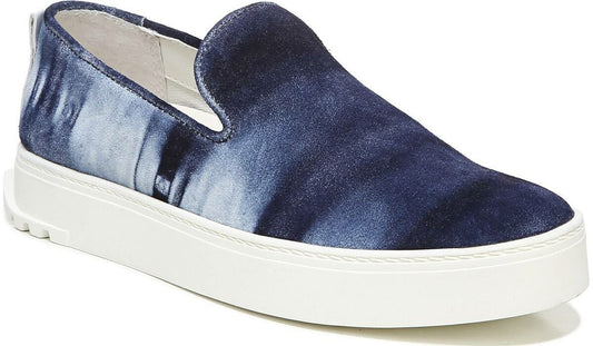 Sarto Debra 3 Platform Slip On Sneaker - Indigo Suede