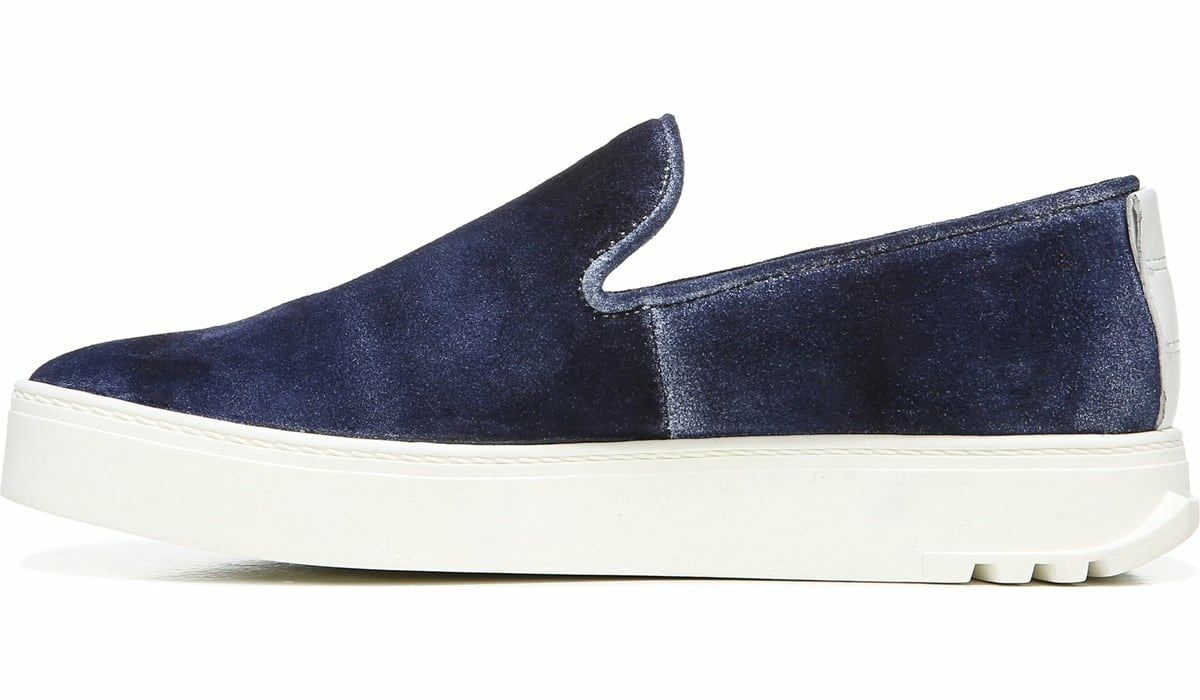 Sarto Debra 3 Platform Slip On Sneaker - Indigo Suede