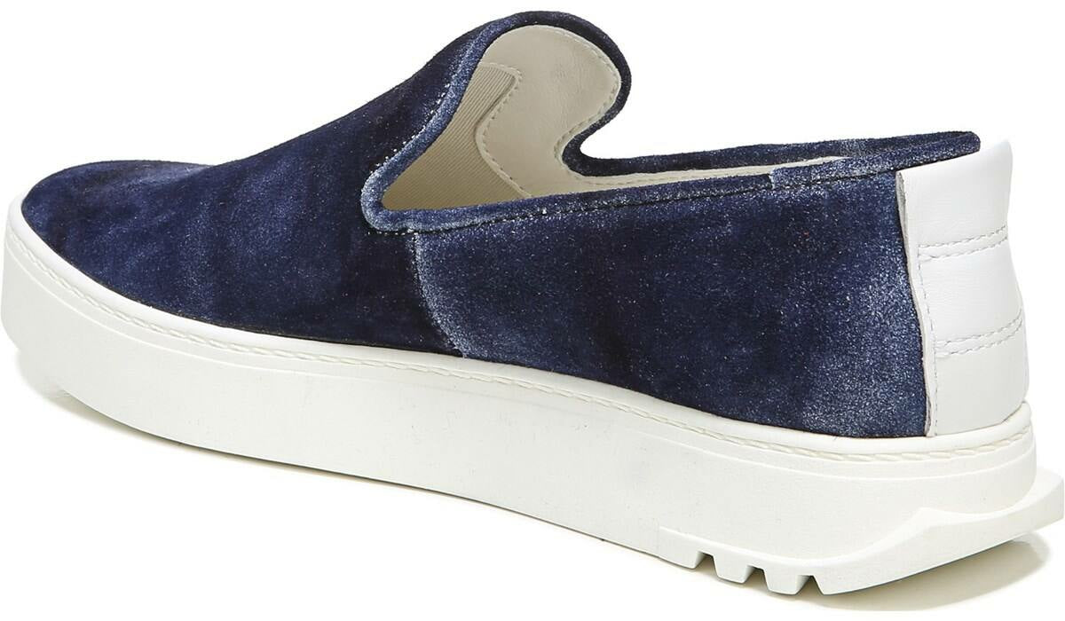 Sarto Debra 3 Platform Slip On Sneaker - Indigo Suede