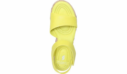 Sarto Demi 2 Platform Wedge Sandal - Limeade Leather