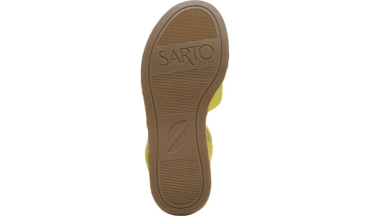 Sarto Demi 2 Platform Wedge Sandal - Limeade Leather