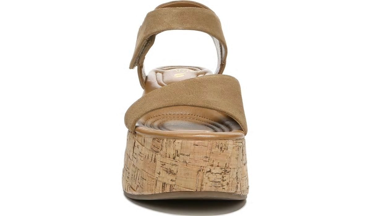Sarto Demi 2 Platform Wedge Sandal - Toasted Barley Suede