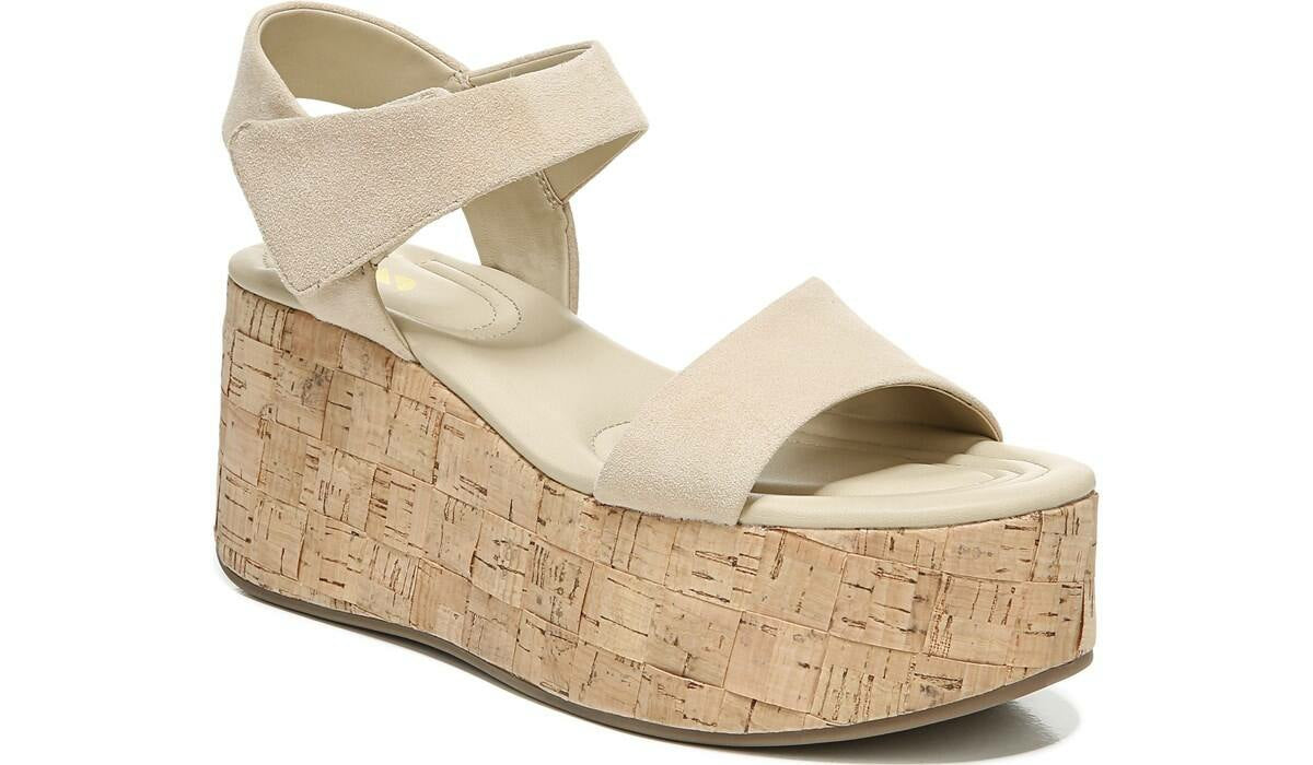 Sarto Demi 2 Platform Wedge Sandal - Sand Suede