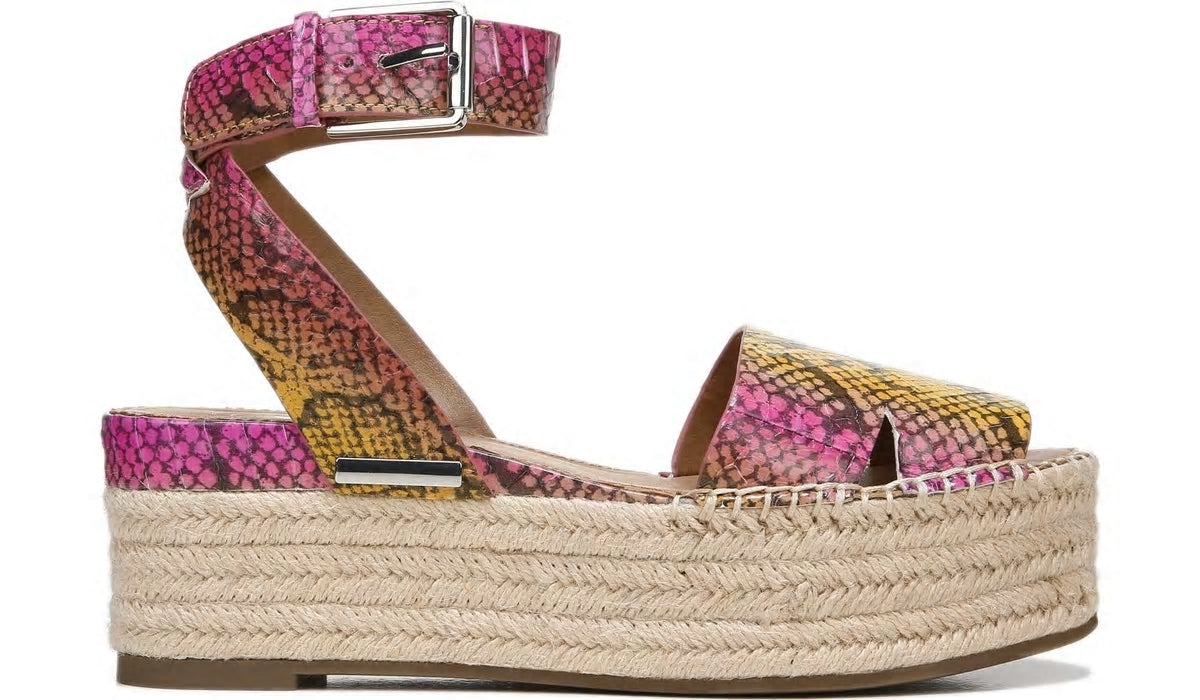 Sarto Lexie 3 Espadrille Platform Sandal - Multi Leather