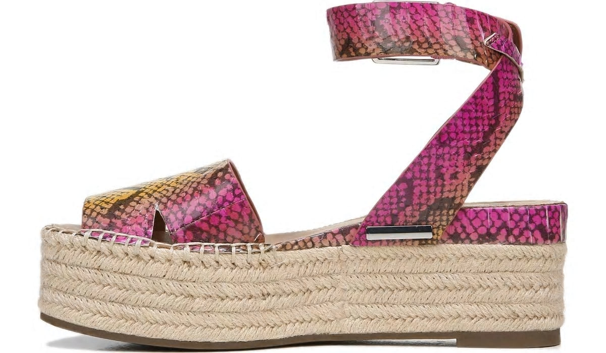Sarto Lexie 3 Espadrille Platform Sandal - Multi Leather