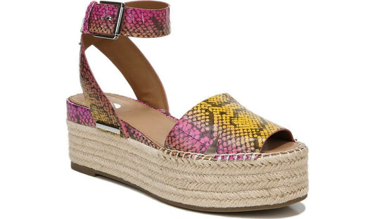Sarto Lexie 3 Espadrille Platform Sandal - Multi Leather