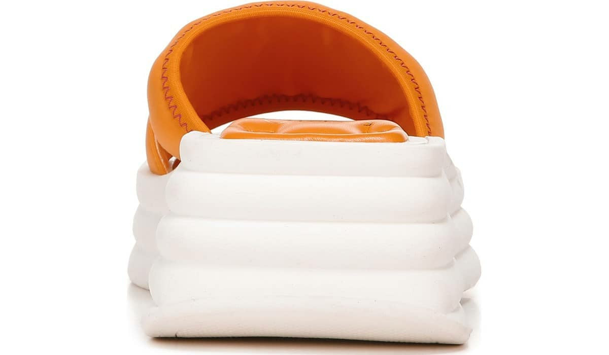 Sarto Vina 2 Platform Slide Sandal - Orange Fabric