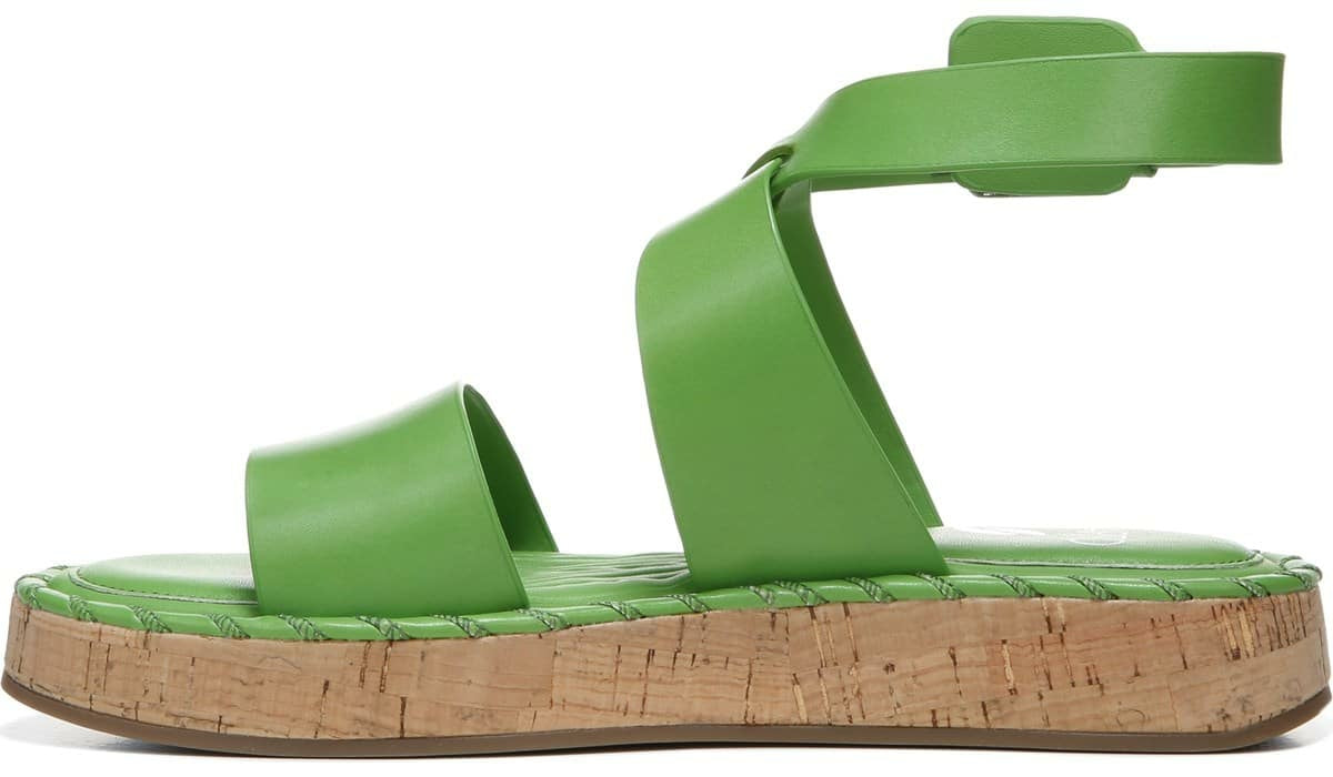 Sarto Zarlo Platform Sandal - Acid Green Leather