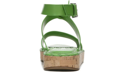 Sarto Zarlo Platform Sandal - Acid Green Leather