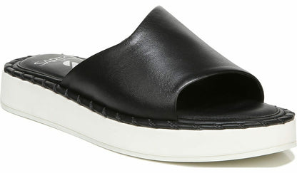Sarto Zoe Slide Sandal - Black Leather