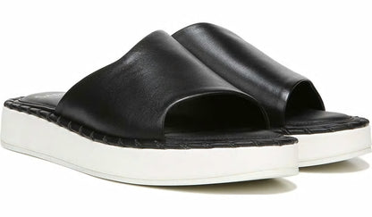 Sarto Zoe Slide Sandal - Black Leather