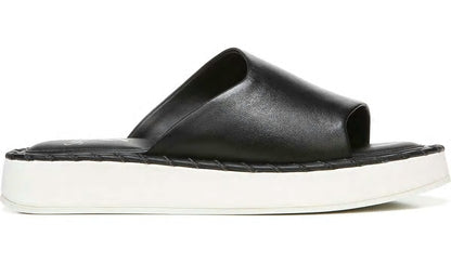 Sarto Zoe Slide Sandal - Black Leather