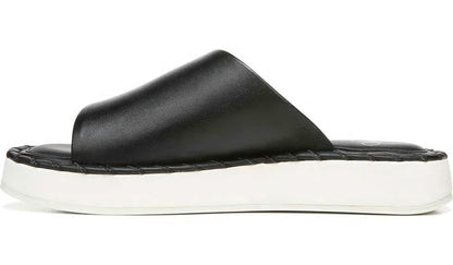 Sarto Zoe Slide Sandal - Black Leather