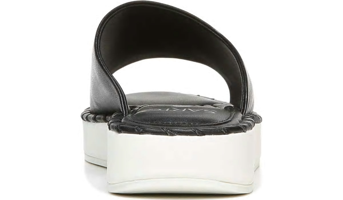 Sarto Zoe Slide Sandal - Black Leather
