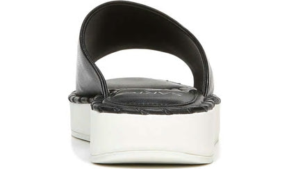 Sarto Zoe Slide Sandal - Black Leather