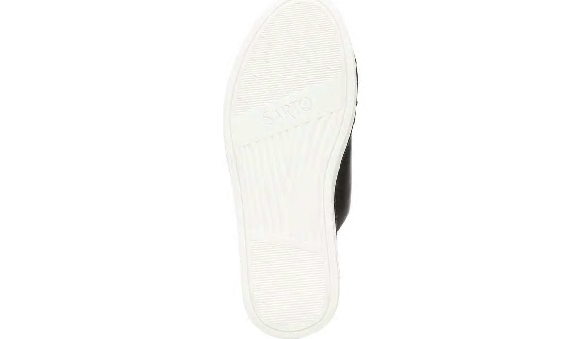 Sarto Zoe Slide Sandal - Black Leather