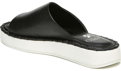 Sarto Zoe Slide Sandal - Black Leather