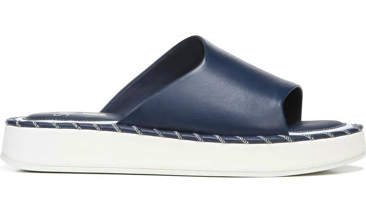 Sarto Zoe Slide Sandal - Navy Leather