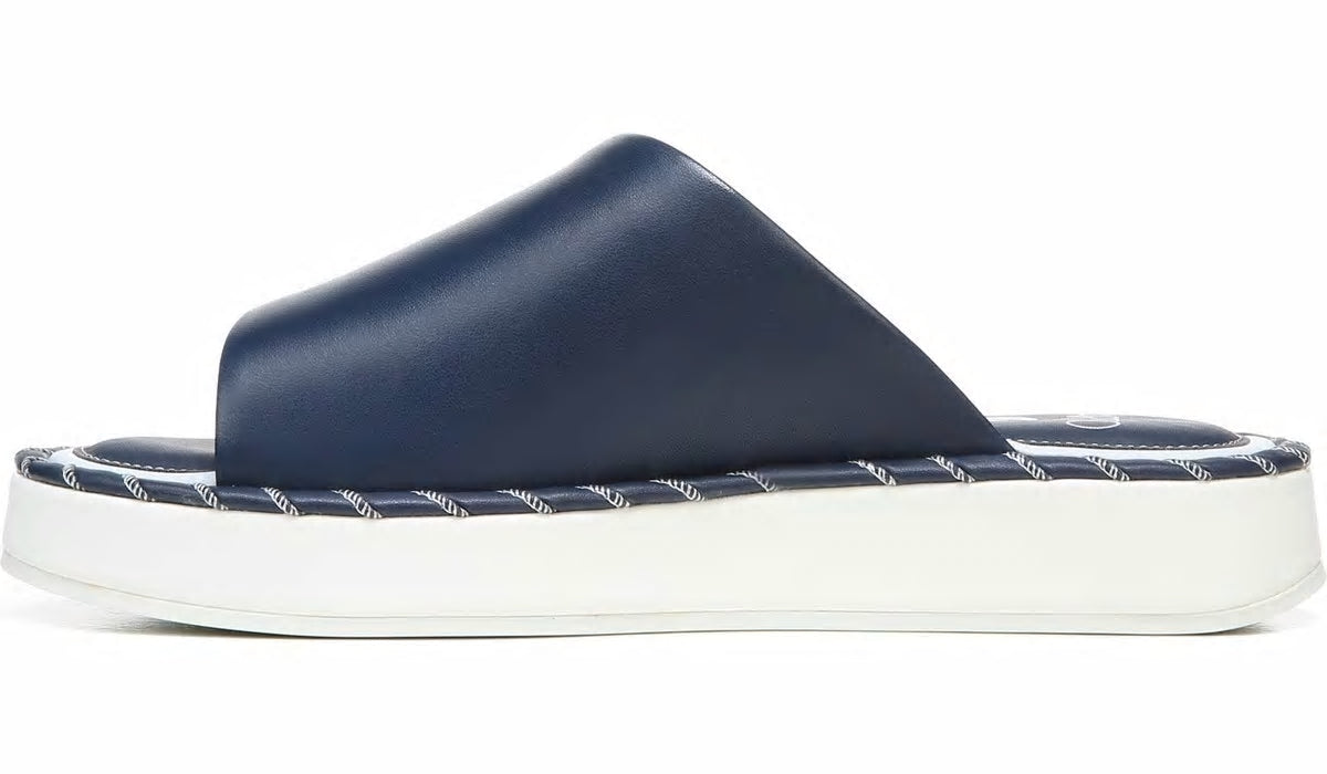 Sarto Zoe Slide Sandal - Navy Leather