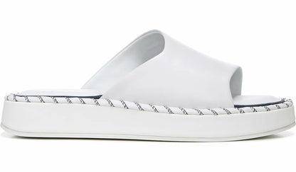 Sarto Zoe Slide Sandal - White Leather
