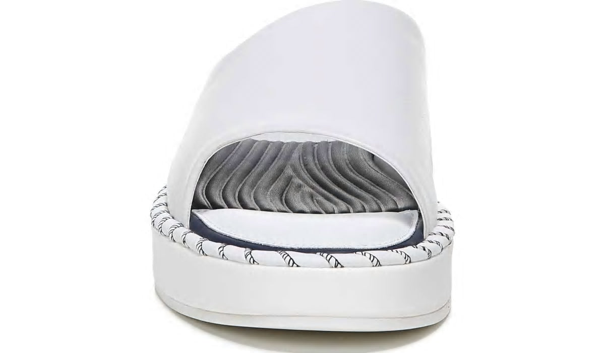 Sarto Zoe Slide Sandal - White Leather