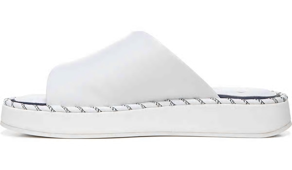 Sarto Zoe Slide Sandal - White Leather