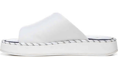 Sarto Zoe Slide Sandal - White Leather